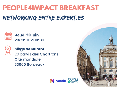 image card <p>People4Impact Breakfast à Bordeaux !&nbsp;</p>